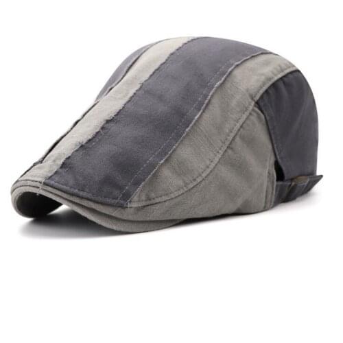 Brand JAMONT Adjustable new beret hat simple British retro Peaked cap