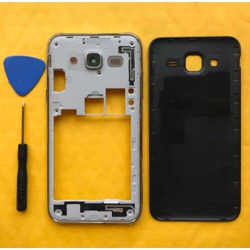 Middle Frame Case For Samsung J5 2015 J500 J500F J500H J500M J500FN J500G Original Phone New Housing Chassis Back Cover + Tools