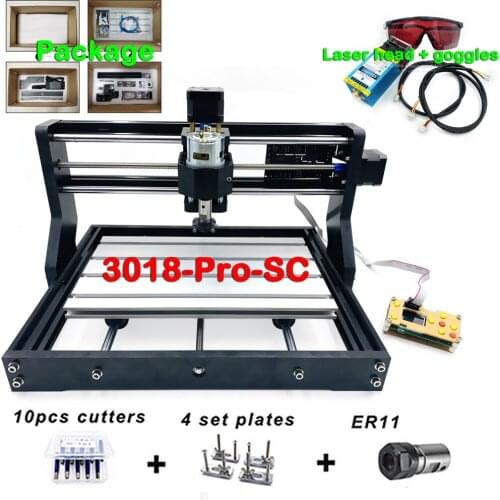 CNC 3018 PRO-SC desktop engraving machine Pcb Milling Machine Diy mini cnc router engraving machine with GRBL mini engraver
