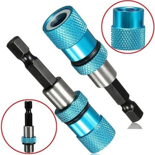 Connection Rod Bit Holder Hex Shank Blue Stainless Steel Quick Creative Extension Bar Electric Drill Screwdriver Magnetic Holder