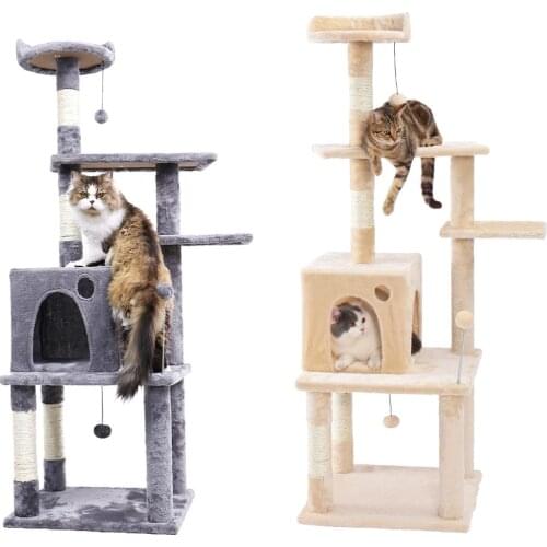 Domestic Delivery Cat Climbing Frame Cat Scratching Post Tree Scratcher Pole Furniture Cat Toy plac zabaw dla kota