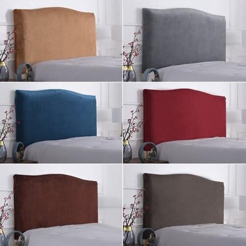 Elastic Bedside Cover Solid Color Bedspreads for Bedroom All-inclusive Bed Head Cover Removable Headboard Protector Home Decor