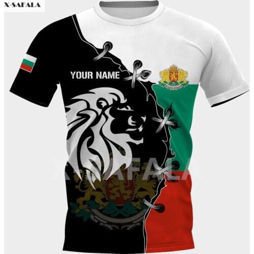 Eastern Europe Bulgaria All Country Map Flag Viking Skull Summer 3D Printed Round Neck T Shirts Men Women Harajuku Casual Tee