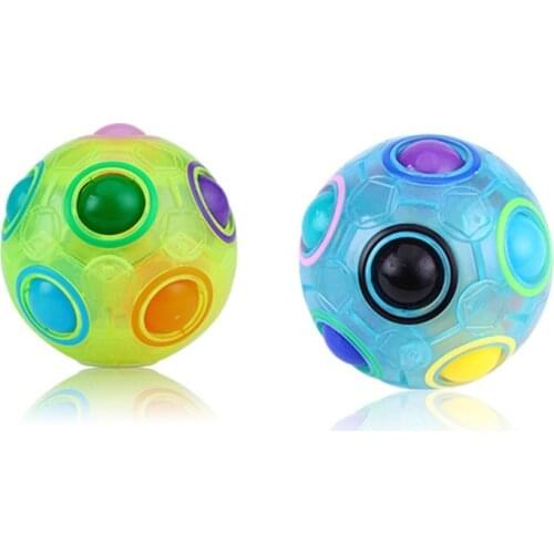 J60B 3’’ Anti-Anxiety Cube Puzzle Ball Creative Toy Vent Football for Hand Therapy