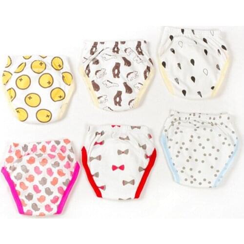1 Piece Washable Baby Toilet Training Pants Infant Learning Shorts Underwears Boy Girl Cloth Nappies Reusable SY010