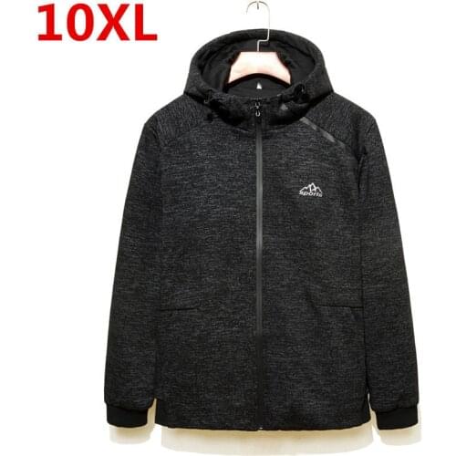 Super large size Hooded Winter Men Jacket Brand Casual Mens Jackets And Coats Thick Parka Men Outwear Jacket Male Clothing