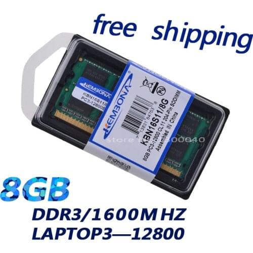 KEMBONA NEW laptop memory chips RAM DDR3 1600 8G 1.5V PC3-12800 notebook memory all compatible are supported