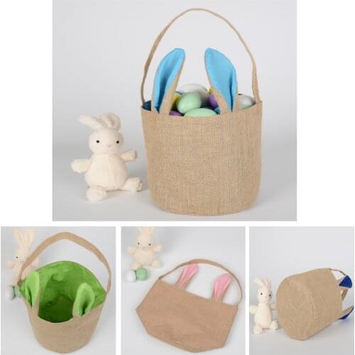 Easter bunny ear pink bag gift bag manufacturers spot mixed batch cotton and linen bags customized
