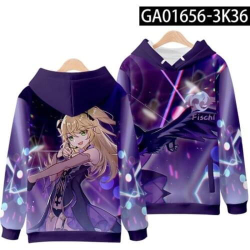 Hot Game Genshin Impact 3D Print Fashion Hoodie Sweatshirts Pullover Unisex Harajuku Tracksuit Klee Zhongli Mona Cosplay Costume