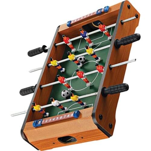 Portable Solid Table Football Set Tabletop Foosball Kids Family Adults Toy Game