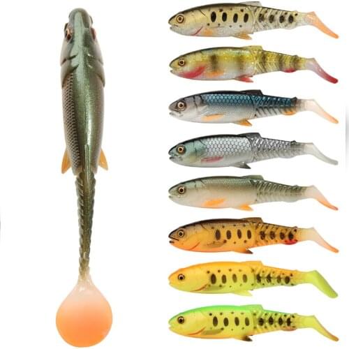 Spinpoler Cannibal shad 65mm/85mm/105mm/120m Artificial Soft Lures Baits Fishing Lure silicone Bait Paddle T Tail Wobblers Pesca