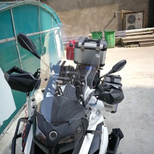 Motorcycle Transparent High Windshield Windscreen Deflector For Benelli TRK 502 2016-2020 TRK502 parabrezza TRK502X parabrisas