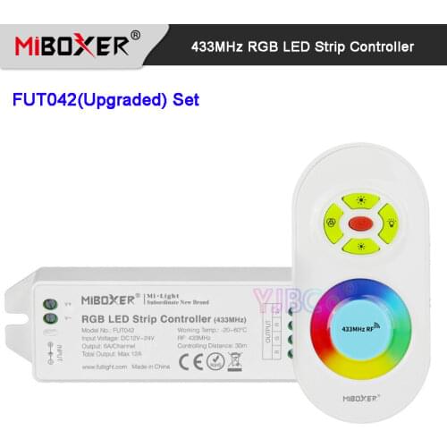 Miboxer DC12V 24V 433MHz Single Color/Dual White CCT /RGB LED Strip Controller Dimmable Brightness Adjustable lamp tape dimmer