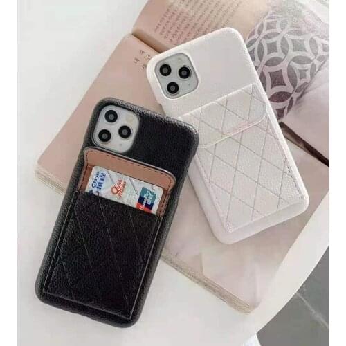 Luxury CC Wallet PU Leather Case for IPhone 12 11 Pro Max XS XR 7 8 Plus Back Cover