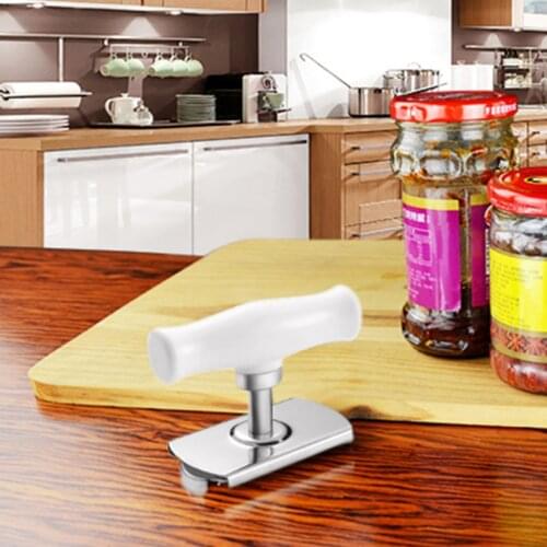 Manual Stainless Steel Easy Can Jar Opener Adjustable 1-4 Inches Cap Lid Openers Tool Kitchen Gadgets Dropshipping Bottle Opener