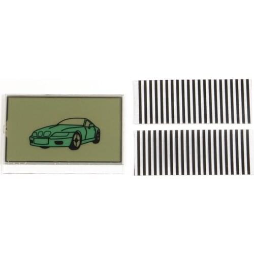 TW9030 Lcd Display Zebra paper + Keychain Body case for Russian Tomahawk TW 9030 9020 2 way Car Alarm TW-9030 TW-9020 TW9020 Key