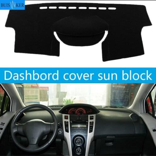 Car Inner Auto Dashboard Cover Dashmat Pad Carpet Sun Shade Dash Board Cover Fit For Toyota Vitz / Yaris Hatchback 2006 - 2011