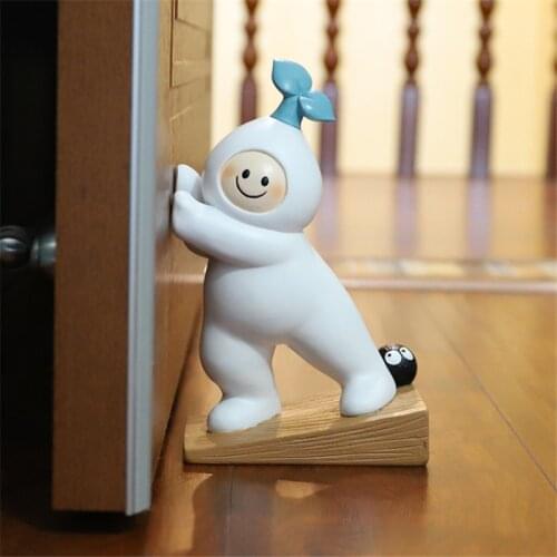 Cartoon Windshield Plug book File Bookend Door Stopper Top Door Device Non-Slip Punch-Free Creative Desktop Resin Decorations