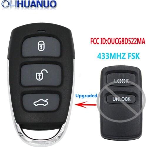 Replacemen New Upgraded Remote Car Key 433MHz For Mitsubishi Triton MK Series 2002-2006 FCC ID:OUCG8D522MA FSK Mode