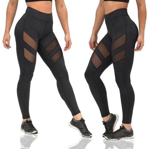 2020 Women Leggings Sexy Pants Push Up Fitness Gym Leggins Running Mesh Leggins Seamless Workout Pants Femme High Waist Trouser