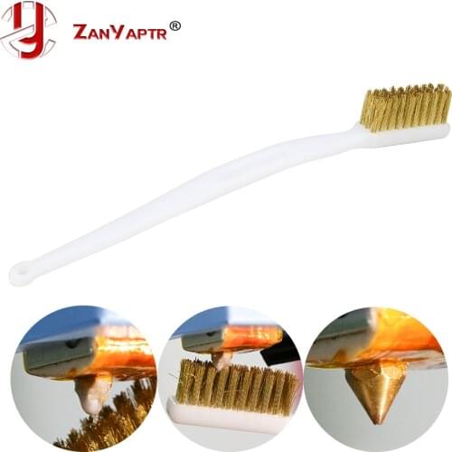 Copper Wire Toothbrush Copper Brush Handle 3D printer nozzle cleaning Hot bed cleaning 3D print cleaning