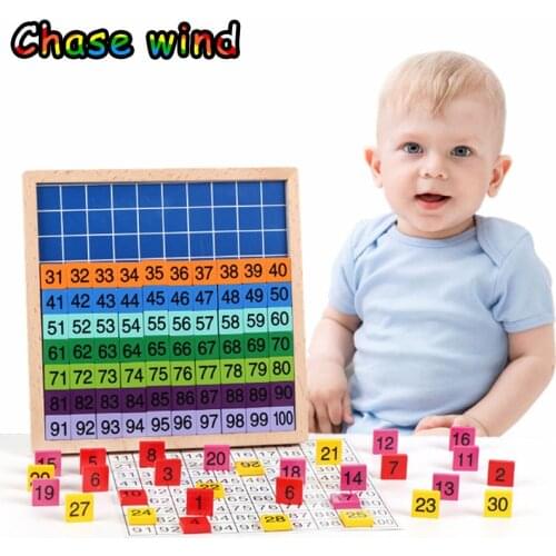 1-100 Digital Board Business Montessori Educational Kids Wooden Toys Montessori Game Educational Toys for Children