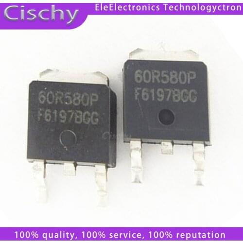 10PCS 60R580P 60R580 TO-252