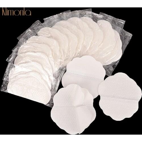 100pcs=50pairs Women Armpits Sweat Pads Disposable Super Absorbing Water Clothing Shield Antiperspirant Anti-Sweat Pads White