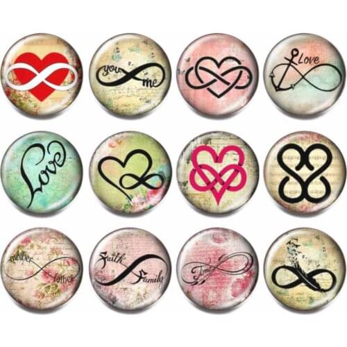 12pcs Mixed Color 18MM Glass Snap Button Jewelry DIY Glass Charms 18mm Snap Button Jewelry for 18mm Snaps Bracelet
