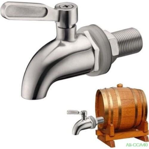 6 Pcs Beer Juice Dispenser Drink Fridge Kegs Stainless Steel Faucet Tap Draft Beer Faucet for Home Brew Fermenter Wine Draft