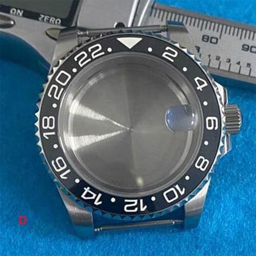 40MM Sapphire Glass 316L Stainless Steel Case Watch Case for NH35 Mechanical Movement Watch Accessories