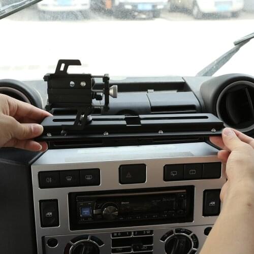 360 Dregee Rotate Car Phone Holder Mobile Phone Holder Car Navigation Bracket Car Accessory For 08-18 Land Rover Defender 90 110