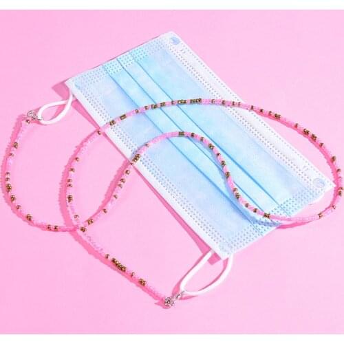 Color Rice Beads Sunglasses Glasses Chain For Womens Strap Hang Spectacle Cord Holder Lanyards Luxury Summer Fashion 2021 New