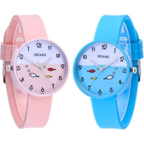 Cartoon Fish Children Watch Life Waterproof Kids Watches for Baby 3-12 Years Old Use Boys Girls Birthday Party Gift Child Clock