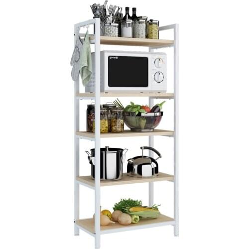 Home Kitchen Shelf Floor Multi-layer Storage Rack Microwave Oven Rack Pot Rack Storage Rack Seasoning Rack