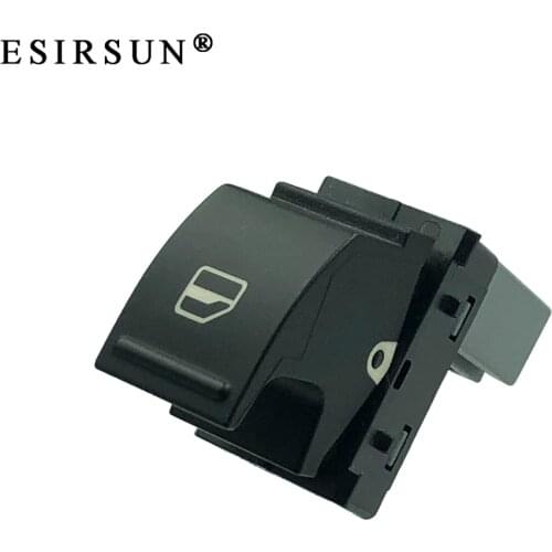 Esirsun Window Single Lifter Switch Control Button Fit For Golf Jetta Passat B6 CC Amarok Tiguan Touran ,1KD959855,1KD 959 855