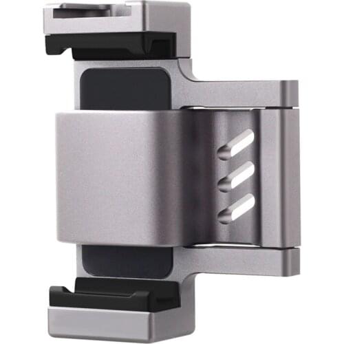 Lightweight & Foldable Oldable Aluminum Alloy Phone Clamp Fixing Bracket Holder for OSMO POCKET 1/2 Handheld Gimbal Accessories