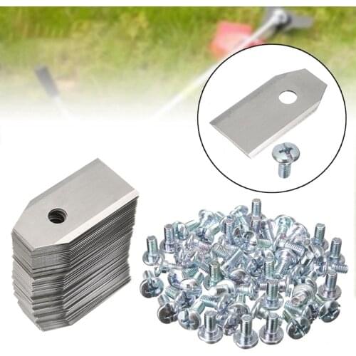 Hot 60Pcs Lawn Mower Blade Replacement Blade with Screws for Robot Mower Garden Tools