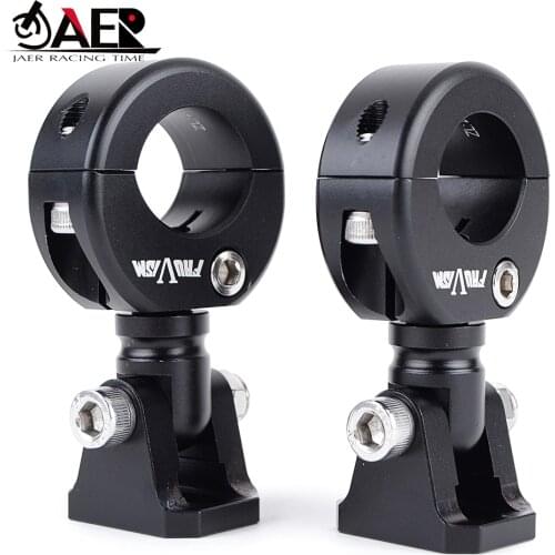Motorcycle Headlight Mount Bracket Adjustable 20-27mm Bumper Mount Clamp Led Spot Light Bracket Holder Support De Phare Moto
