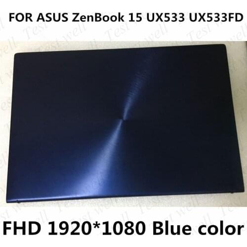 Original 15.6'' display with cover for FOR ASUS ZenBook 15 UX533 UX533F UX533FD LCD screen assembly 1920X1080 no fit UX533FTC