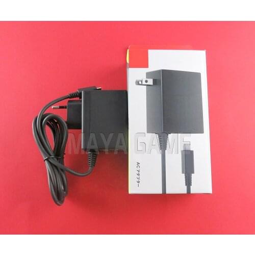 Original New For NS Switch AC adapter US EU Uk Plug Wall Home Travel Charger Power Supply for Nintend Switch Game Console