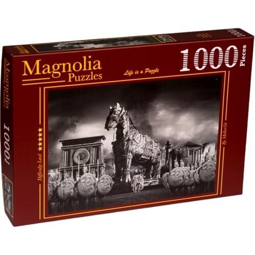 Magnolia Puzzle 1000 Piece Jigsaw Puzzle Truva'nın Drop Fall Of Troy 3519