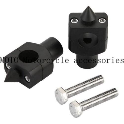 Custom Handle Bar Risers 1" Round Spike Motorcycle Handlebar Risers Handgrip Holder For Harley Yamaha Suzuki Kawasaki For Honda