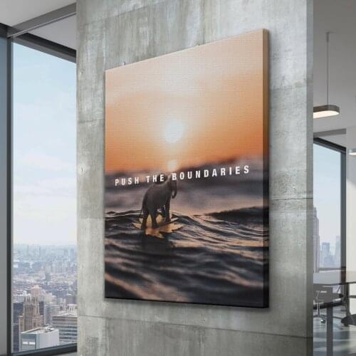 Room Posters Sunset Dinosaur Prints Waterproof Animals Dinosaurs Canvas Painting Art Wall Pictures For Office Home Decoration