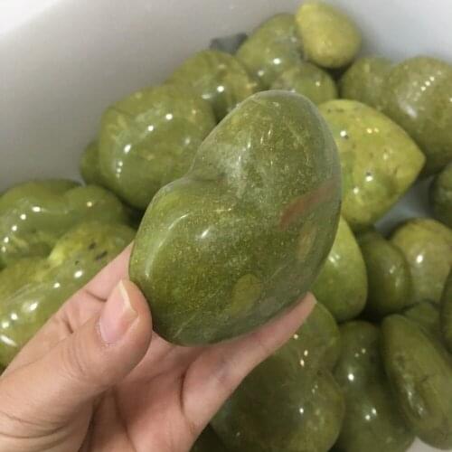 200g Natural Green Opel Stone Carving Heart Raw Gemstone Meditation Crystal Healing Crystal Energy Mineral