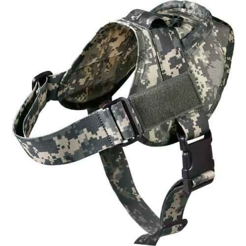 Tactical Dog Harness K9 Training Pet Harness With Leash Adjustable Nylon Dog Collar Vest For Small and Large Dogs