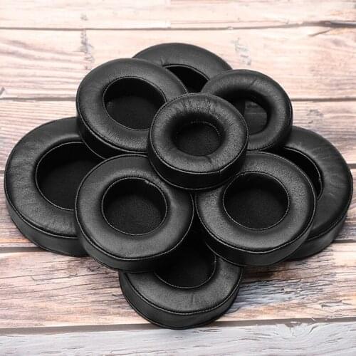 2 PCS Universal Headphone Foam Ear Pads Cushion Earpad Soft Lambskin Replacement for Round 70 75 80 90 95 105 110mm Headphones