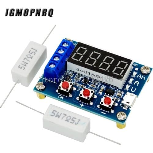 ZB2L3 Battery Tester LED Digital Display 18650 Lithium Battery Power Supply Test Resistance Lead-acid Capacity Discharge Meter