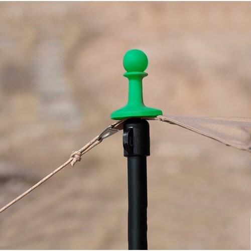 4pcs Lightning Proof Cap Camping Tent Poles Awning Rod Support Bar Anti-Thunder Protection Cover Hat