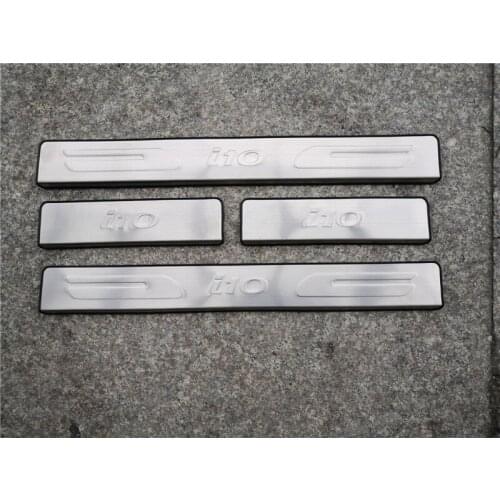 Car-styling Stainless Steel Scuff Plate/Door Sill Door Sill Scuff Plate Welcome Pedal For 2013-2019 Hyundai i10 2013 TO 2019
